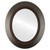 Flat Mirror - Veneto Framed Oval Mirror - Rubbed Bronze