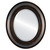 Beveled Mirror - Imperial Oval Frame - Rubbed Bronze