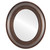 Flat Mirror - Imperial Framed Oval Mirror - Rubbed Bronze