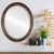 Lifestyle 1 - Jefferson Framed Oval Mirror - Rubbed Bronze