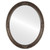 Flat Mirror - Jefferson Framed Oval Mirror - Rubbed Bronze