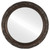 Flat Mirror - Rome Framed Circle Mirror - Rubbed Bronze