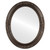 Flat Mirror - Versailles Framed Oval Mirror - Rubbed Bronze