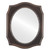 Flat Mirror - San Francisco Framed Oval Mirror - Rubbed Bronze