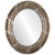 Beveled Mirror - Lancaster Oval Frame - Champagne Silver