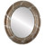 Flat Mirror - Lancaster Oval Frame - Champagne Silver