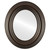 Flat Mirror - Regalia Framed Oval Mirror - Rubbed Bronze