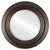 Beveled Mirror - Regalia Round Frame - Rubbed Bronze