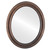 Flat Mirror - Wright Framed Oval Mirror - Rubbed Bronze