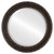 Beveled Mirror - Monticello Round Frame - Rubbed Bronze