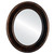 Flat Mirror - Montreal Framed Oval Mirror - Rubbed Bronze