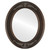 Flat Mirror - Ramino Framed Oval Mirror - Rubbed Bronze