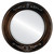 Beveled Mirror - Ramino Round Frame - Rubbed Bronze