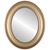 Flat Mirror - Lancaster Oval Frame - Desert Gold