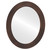 Flat Mirror - Soho Framed Oval Mirror - Rubbed Bronze