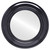 Flat Mirror - Lancaster Circle Frame - Gloss Black