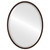 London Framed Oval Mirror - Rubbed Bronze