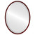 London Framed Oval Mirror - Black Cherry