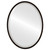 London Framed Oval Mirror - Rubbed Black