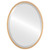 London Framed Oval Mirror - Gold Paint