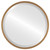 London Framed Round Mirror - Gold Paint