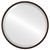 London Framed Round Mirror - Rubbed Bronze