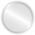 London Framed Round Mirror - Linen White