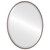 Singapore Framed Oval Mirror - Rubbed Bronze