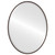 Singapore Framed Oval Mirror - Black Walnut