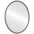 Singapore Framed Oval Mirror - Matte Black