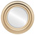 Beveled Mirror - Lancaster Round Frame - Gold Spray