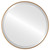 Singapore Framed Round Mirror - Gold Spray