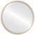 Singapore Framed Round Mirror - Gold Paint