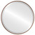 Singapore Framed Round Mirror - Rubbed Bronze