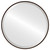 Singapore Framed Round Mirror - Rubbed Black