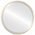 Singapore Framed Round Mirror - Gold Leaf