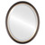 Beveled Mirror - Hamilton Oval Frame - Rubbed Bronze with Gold Lip
