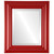 Beveled Mirror - Lancaster Rectangle Frame - Holiday Red