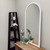 Tokyo Full Length Framed Mirror - Crescent Cathedral - Linen White - Lifestyle