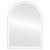 Tokyo Vanity Framed Mirror - Crescent Cathedral - Linen White