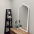 Milano Full Length Framed Mirror - Teardrop Cathedral - Linen White - Lifestyle