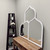 Milano Framed Mirror - Teardrop Cathedral - Linen White - Lifestyle Group