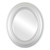 Beveled Mirror - Lancaster Oval Frame - Silver Spray