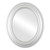 Flat Mirror - Lancaster Oval Frame - Silver Spray
