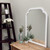 Milano Vanity Framed Mirror - Clover Cathedral - Linen White - Lifestyle