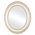 Flat Mirror - Lancaster Oval Frame - Taupe
