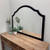 Tokyo Mantel Framed Mirror - Peaks Cathedral - Matte Black - Lifestyle