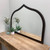 Tokyo Mantel Framed Mirror - Teardrop Cathedral - Rubbed Bronze - Lifestyle