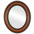 Flat Mirror - Lancaster Oval Frame - Vintage Walnut