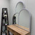 Milano Framed Mirror - Crescent Cathedral - Silver Spray - Lifestyle Group